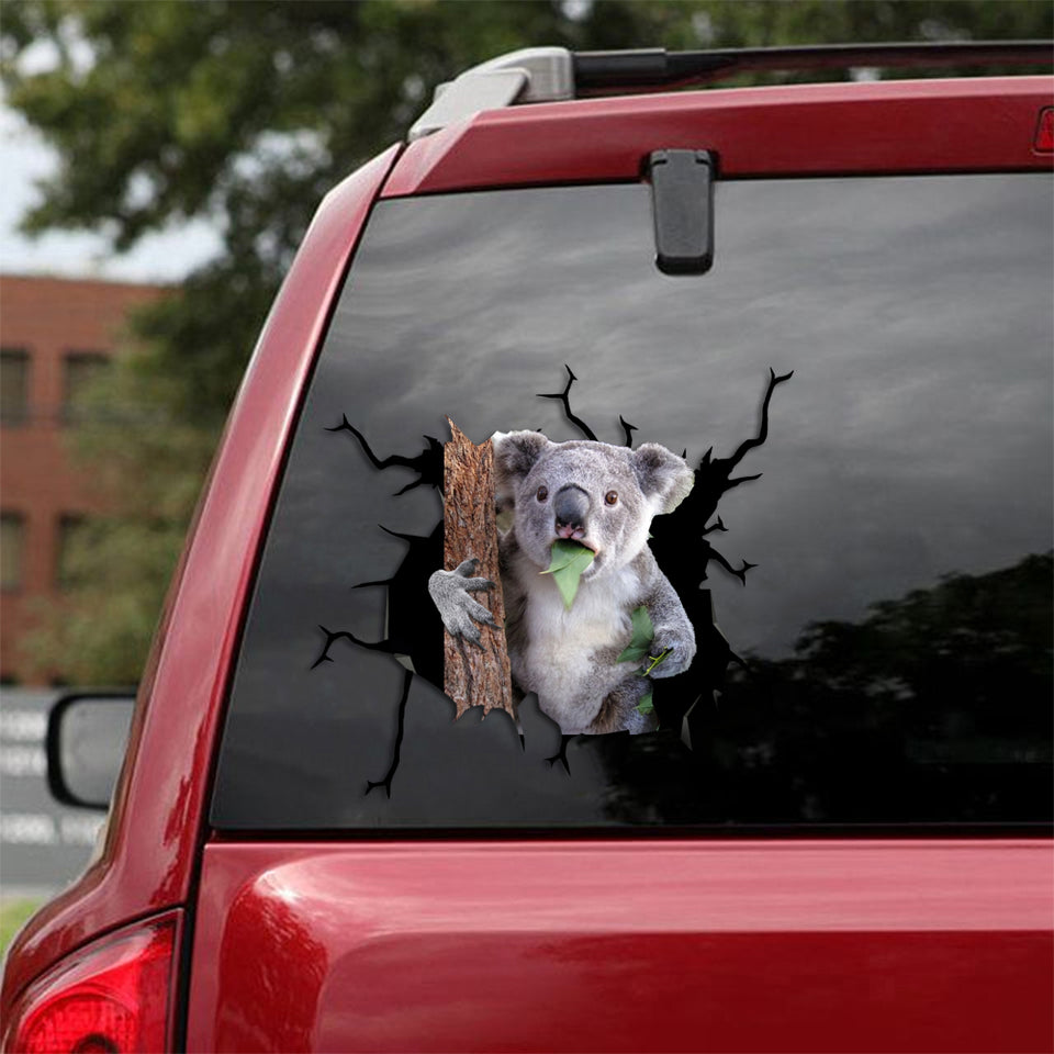 [sk0673-snf-tpa]-koala-crack-sticker-animals-lover