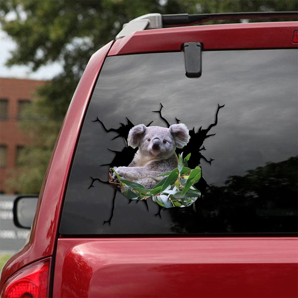 [sk0672-snf-tpa]-koala-crack-sticker-animals-lover