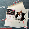 Border Collie Crack Sticker Kawaii Funny Pictures Black And White Stickers Gifts For Mom From Daughter
