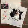 King Charles Spaniel Crack Decal For Back Car Window Funny Vinyl Letter Stickers Easter Gifts