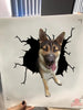 German Shepherd Crack Bone Sticker Funny Memes Custom Sticker Labels 7 Year Anniversary Gift - Dog Lovers Sticker view #6