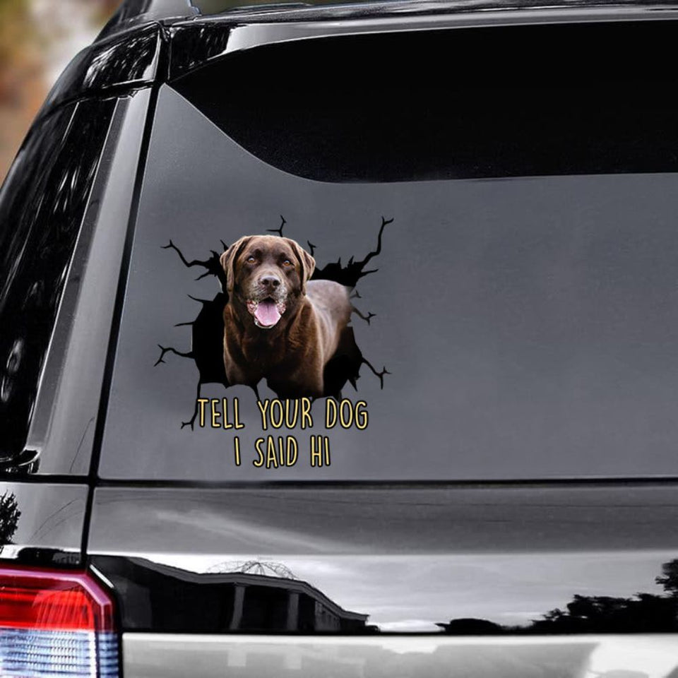 Funny Labrador Car Decals Dogs Sticker Gift for Window Sticker