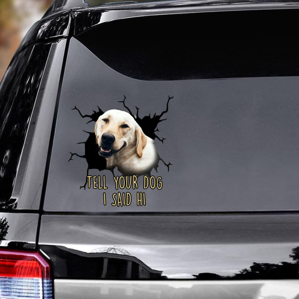 Funny Labrador Car Decals Dogs Sticker Gift for Window Sticker