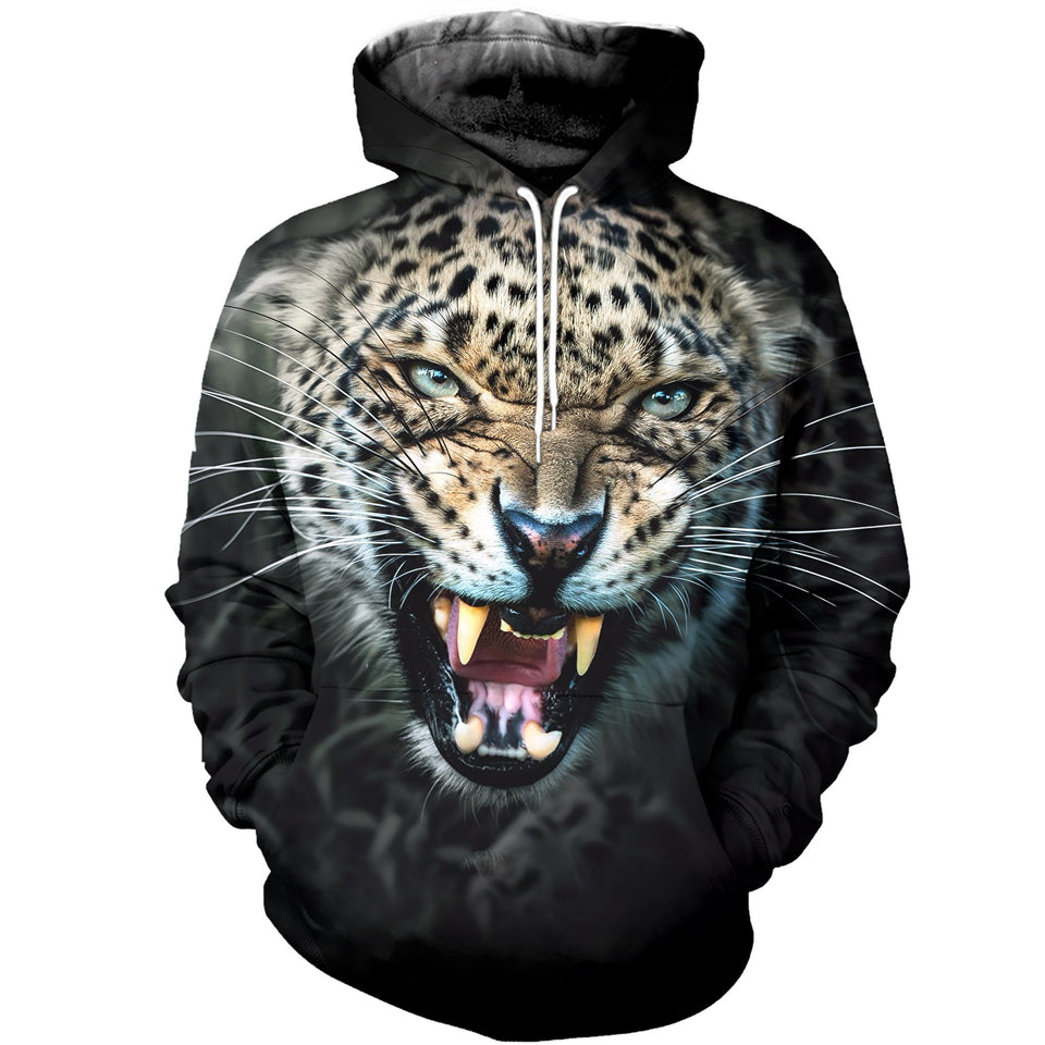 3D Printed Beautiful Leopard Hoodie T-shirt DT0702201901