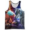 [sk0443-auh-ptd] EAGLE Wolf 3D Unisex Hoodies - Camellia Print