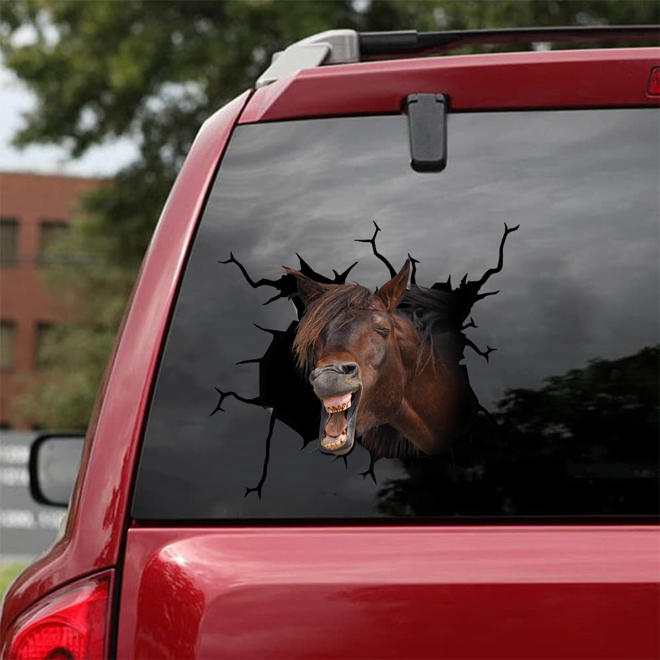 [sk1271-snf-tnt]-mustang-horse-crack-sticker-cattle-lover