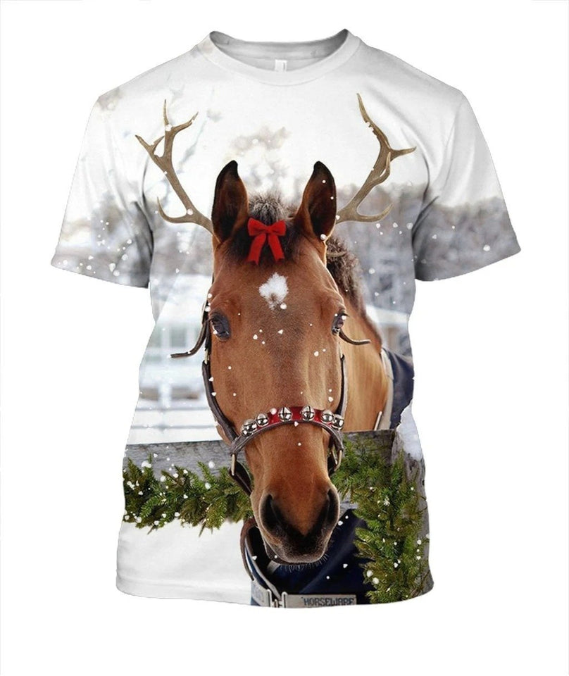 3D All Over Print Christmas Horse