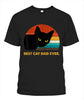 Best Cat Dad Ever Vintage Mens Tshirt Black Cat Daddy Tee