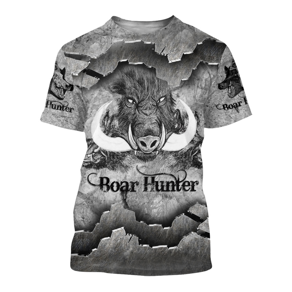PL432 BOAR HUNTER 3D ALL OVER PRINTED SHIRTS FOR MEN AND WOMEN