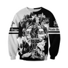 PL444 BONE REAPER BLACK AND WHITE 3D ALL OVER PRINTED SHIRTS