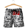 PL445 HUNTER BLACK AND WHITE 3D ALL OVER PRINTED SHIRTS