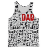 PL445 HUNTER BLACK AND WHITE 3D ALL OVER PRINTED SHIRTS