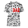 PL445 HUNTER BLACK AND WHITE 3D ALL OVER PRINTED SHIRTS