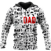 PL445 HUNTER BLACK AND WHITE 3D ALL OVER PRINTED SHIRTS