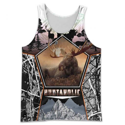 PL454 HUNTAHOLIC 3D ALL OVER PRINTED SHIRTS FOR MEN AND WOMEN