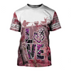 PL455 LOVE COUNTRY GIRL 3D ALL OVER PRINTED SHIRTS