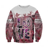 PL455 LOVE COUNTRY GIRL 3D ALL OVER PRINTED SHIRTS