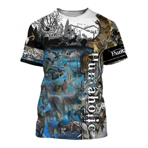 PL456 HUNTAHOLIC CAMO 3D ALL OVER PRINTED SHIRTS FOR MEN AND WOMEN ANNC
