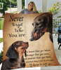 Dachshund blanket with plush fleece and premium sherpa backing for cozy couch, bed, or living room use