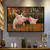 PTD-Pig Poster-HA - Farmhouse & Rustic Poster for everyday home decor and personal use