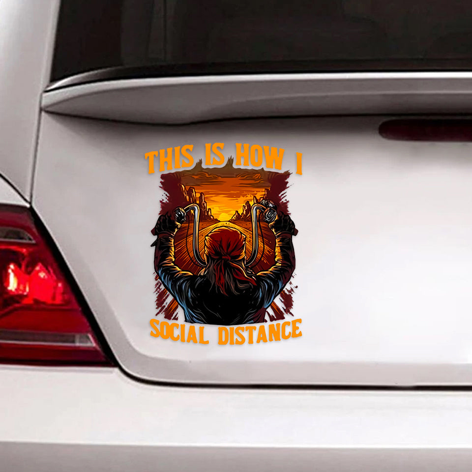 Biker Crack Sticker Door Funny Gifs Fun Stickers Gifts For Coworkers - General die-cut waterproof vinyl sticker decal