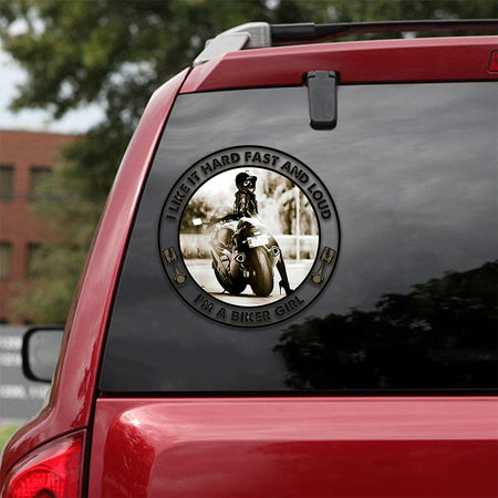 Biker Crack Stickers Funny Faces Brand Stickers Gift For Husband - custom sticker applied on car truck window preview
