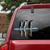 [sk0637-snf-tpa]-penguin-crack-sticker-animals-lover