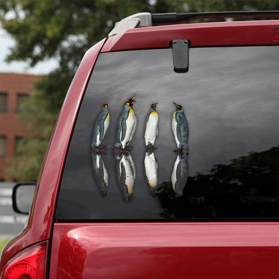 [sk0638-snf-tpa]-penguin-crack-sticker-animals-lover