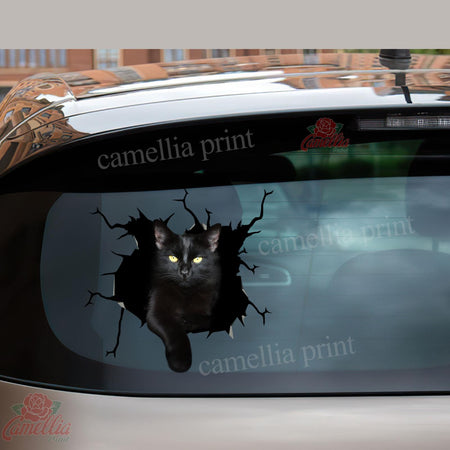 Funny Black Cat Car Decal Custom the Cutest Decal 25th