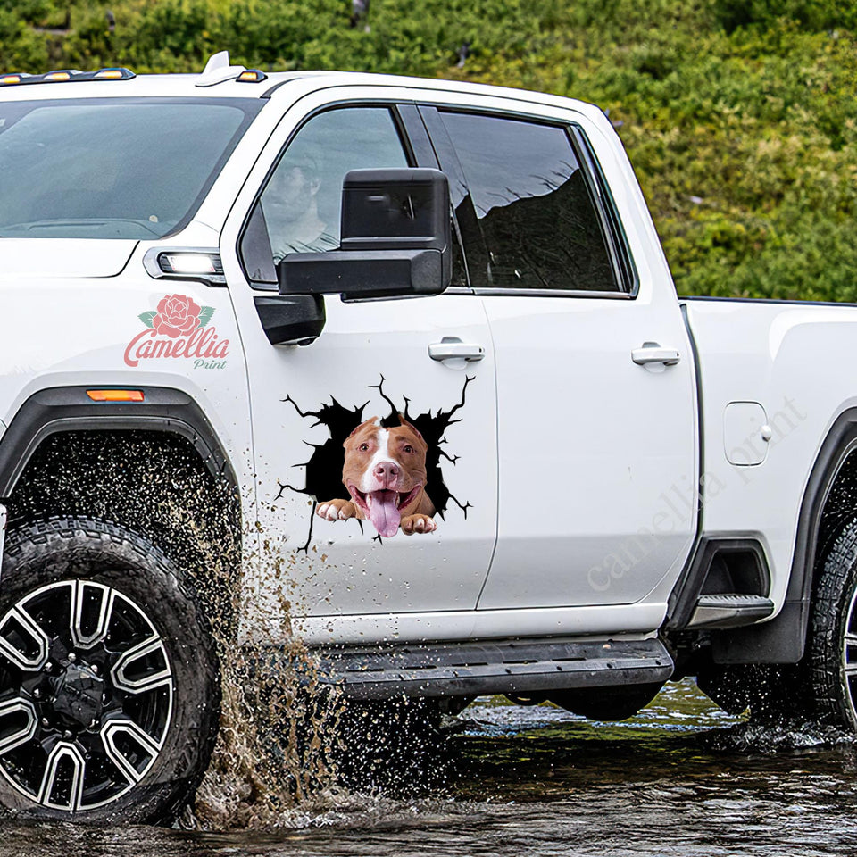 Funny Pitbull Decal Sticker Car Nice Window Decals Good