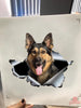 Funny German Shepherd Dad Decal Funny Dot Stickers Retirement