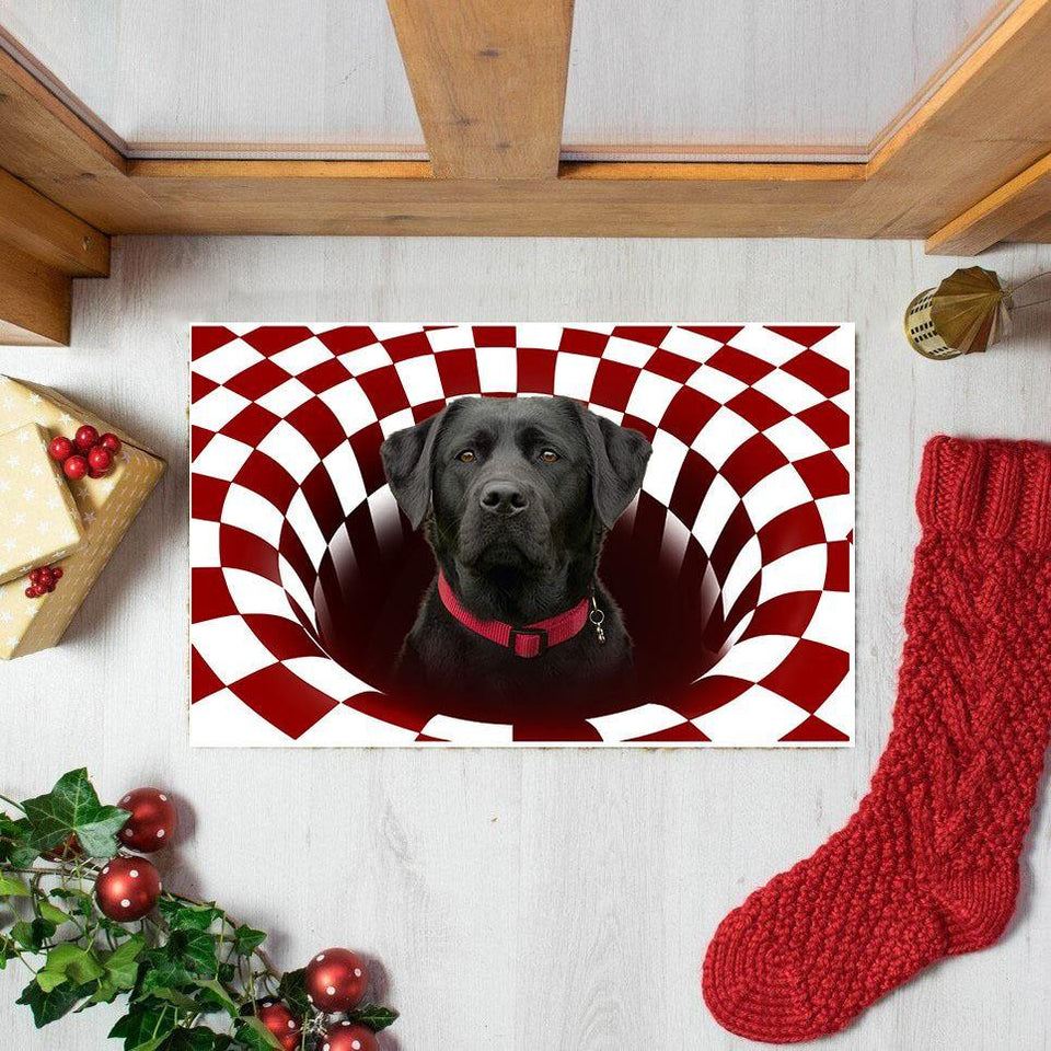 [sk0158-dom-lad] Doormat labrador retriever DOGS CUTE Decorate The HOUSE - Camellia Print