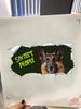 Funny German Shepherd Six Feet People Stickers Custom Funny