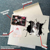 Border Collie Crack Sticker for Back Window Wiper Nice Window
