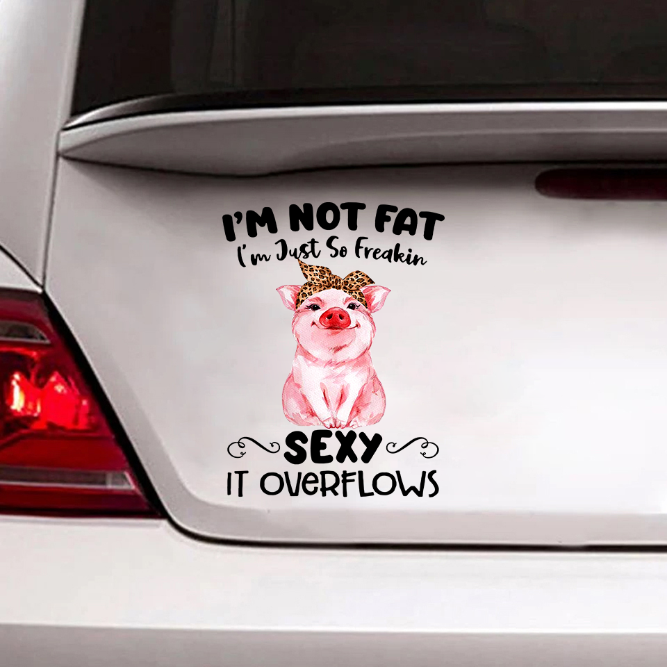 [sk0688-snf-ptd]-cute-pig-sticker-animals-lover