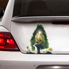 [sk0852-snf-lad]-horse-riding-sticker-animals-lover
