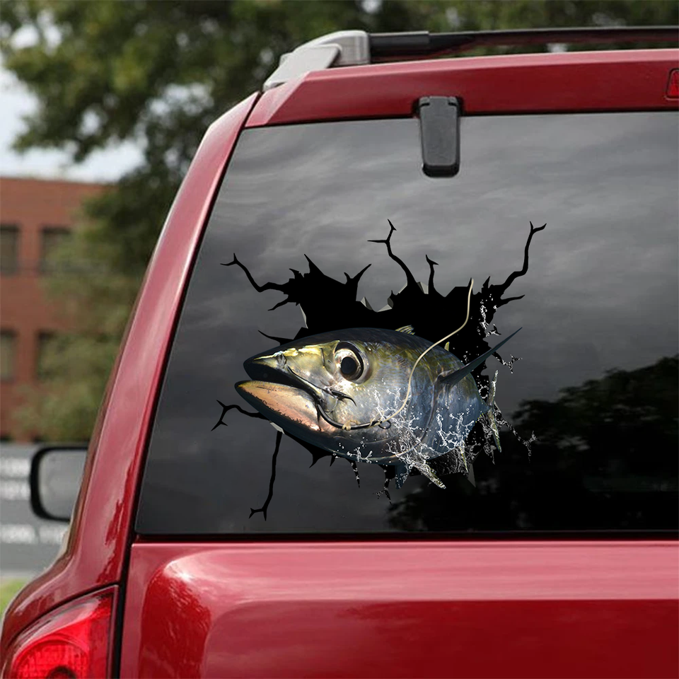[sk0955-snf-tnt]-tuna-crack-sticker-fishing-lover
