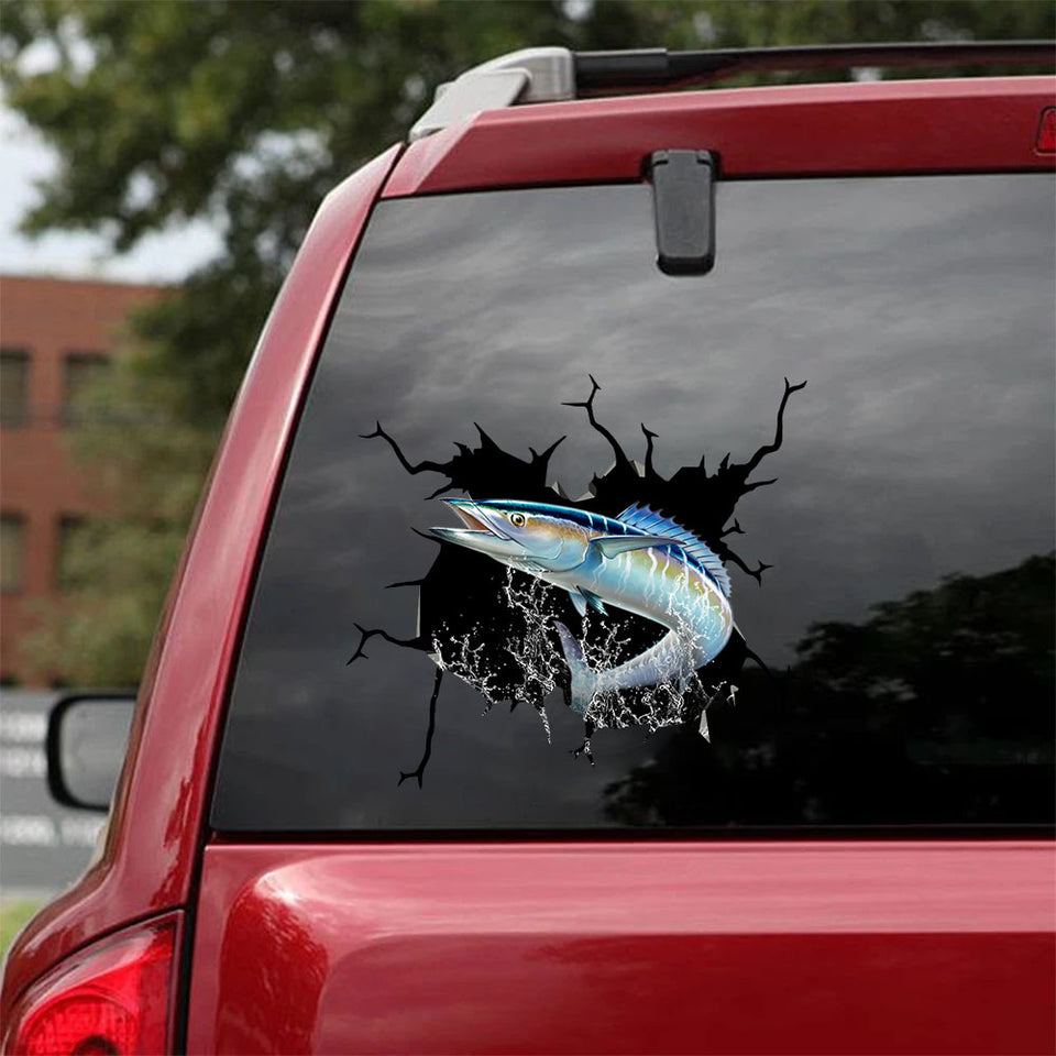 [sk1011-snf-ptd]-spanish-mackerel-crack-sticker-fishing-lover