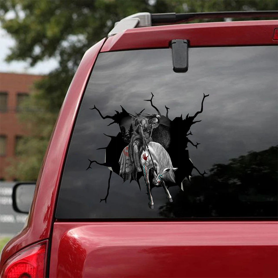 [sk1135-snf-ptd]-native-crack-car-sticker-