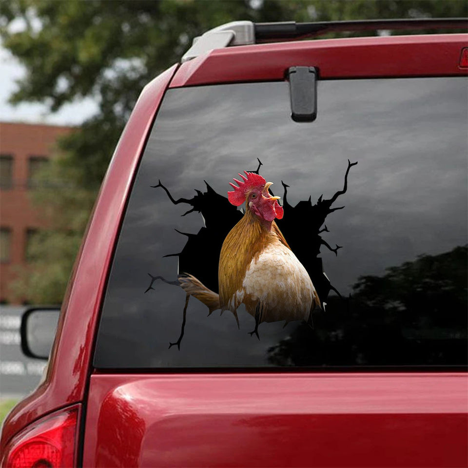 [sk1201-snf-lad]-chicken-crack-sticker-poultry-lover