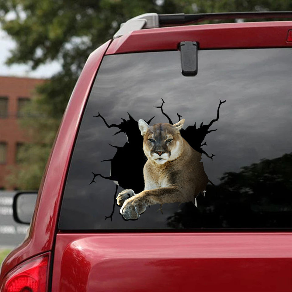 Cougar Crack Stickers For Water Bottle Fun Dot Stickers Gifts For Him - General die-cut waterproof vinyl sticker decal