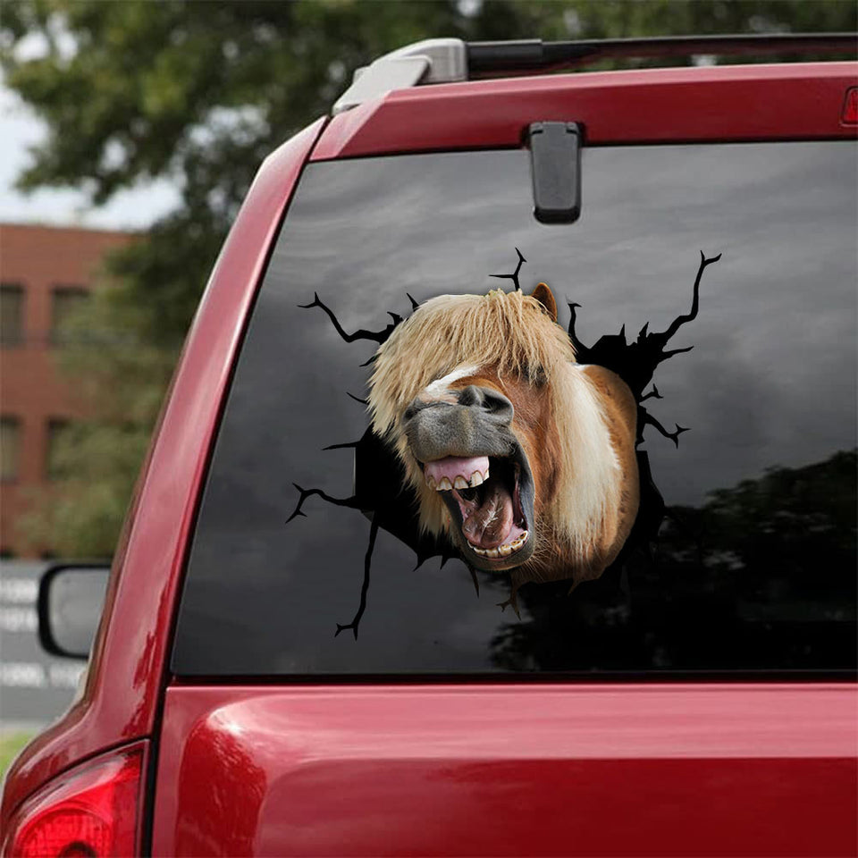 [sk1566-snf-tnt]-pony-horse-crack-sticker-cattle-lover
