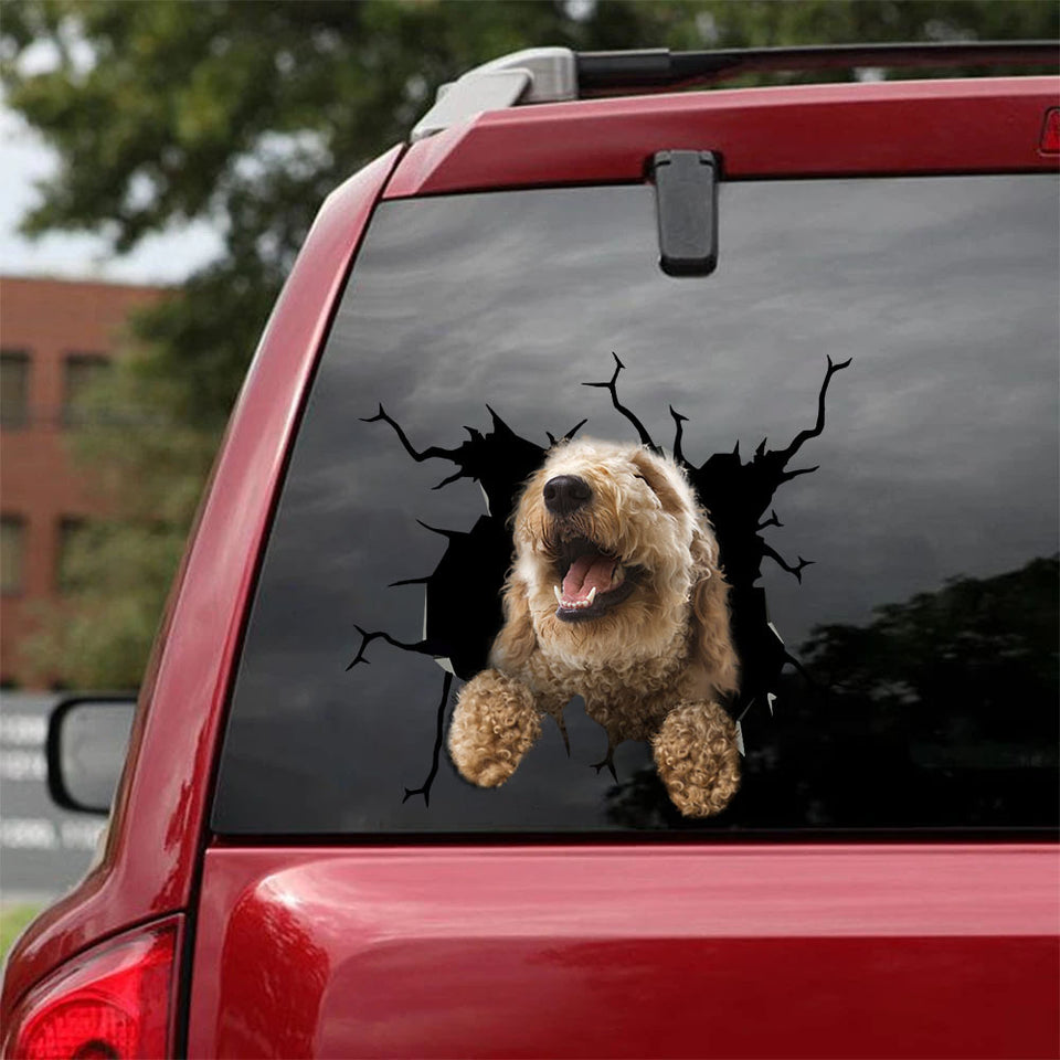 [sk1762-snf-tnt]-golden-poodle-crack-sticker-dogs-lover