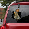 [sk1805-snf-tnt]-rabbit-crack-car-sticker-hunting-lover