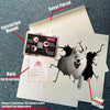 Wolf crack sticker in a lovely 3D design for water bottles, laptops, and other smooth surfaces