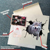 Wolf Crack Bone funny die-cut vinyl sticker sheet for laptops, tumblers, and water bottles