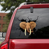 Elephant Crack Stickers For Cars Funny Quotes Magnetic Stickers Craft Kits For Adults - General die-cut waterproof vinyl sticker decal