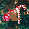 [sk0082-pw-ornm-tpa] Ornament Sloth Gift For Christmas Decorate The Pine Tree - Camellia Print