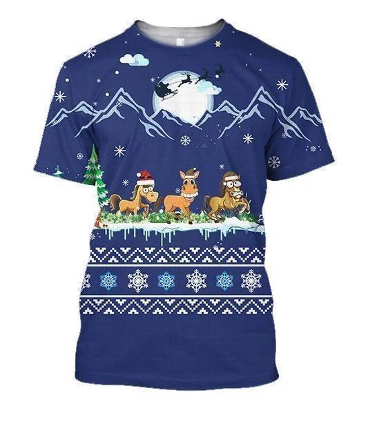 All Over Print Horse On Christmas