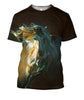 3D All Over Painting Horse By Moonlight